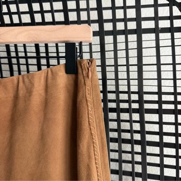 NWT! Free People Nigel Preston Hand-Painted Lambskin Suede Maxi Skirt - Large - Picture 10 of 10